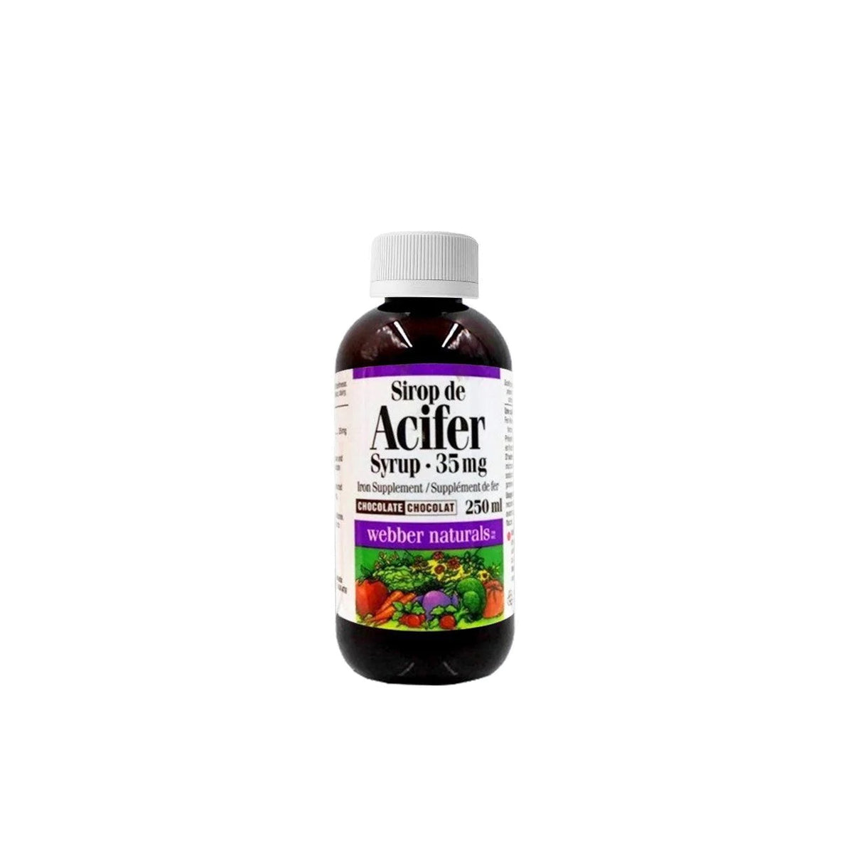 Webber naturals Acifer syrup35mg Chocolate 250ml