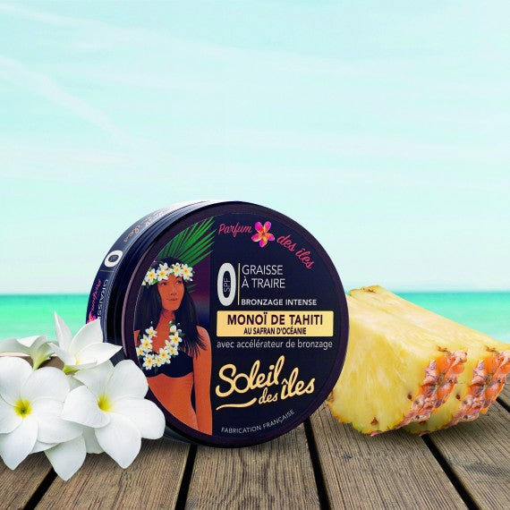 Soleil des îles monoï de tahiti au safran d'ocenanie graisse a traire