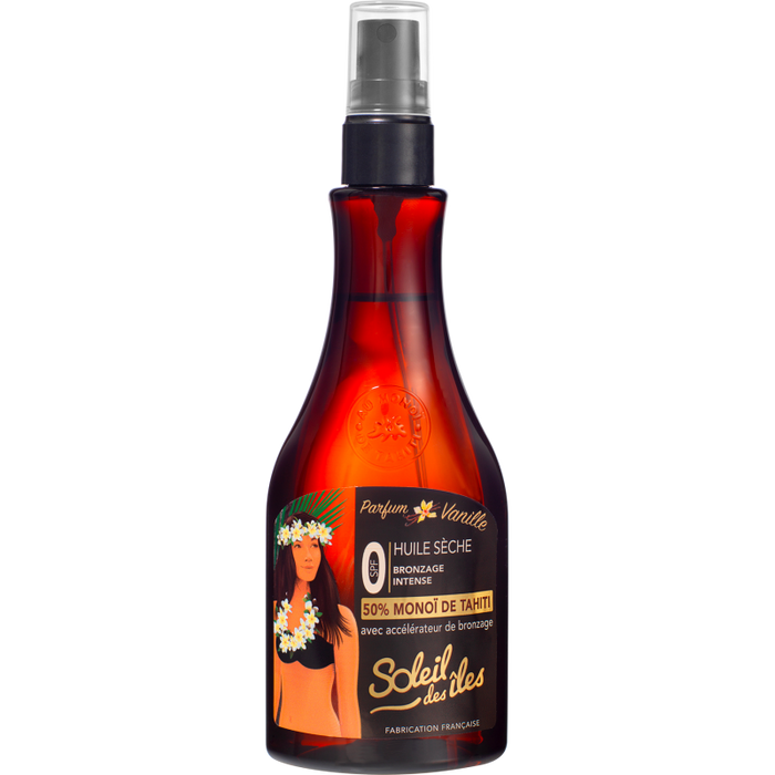 Soleil des îles huile sèche  intense monoï de tahiti 0SPF - VANILLE