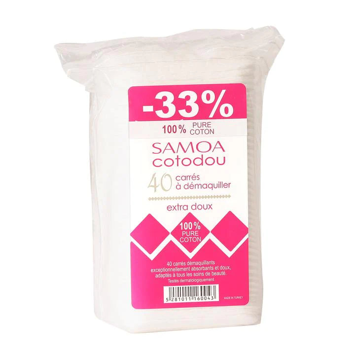 SAMOA cotodou carrés à démaquiller