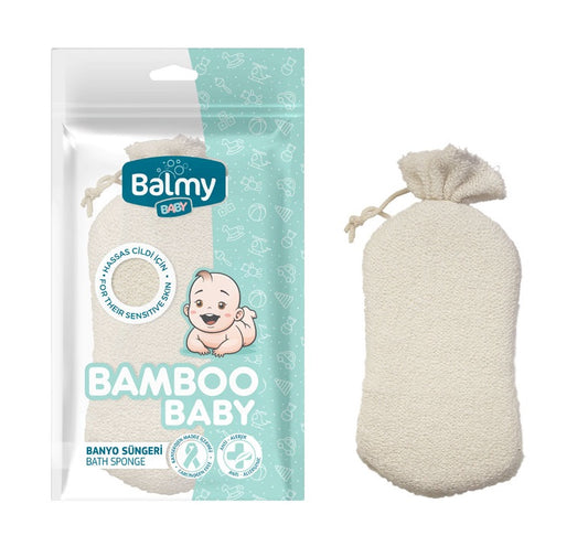 BALMY bamboo baby bath sponge