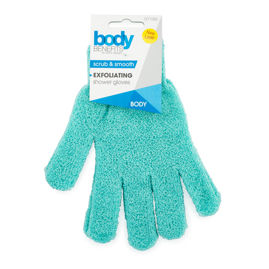 BODY BENEFITS exfoliating bath gloves